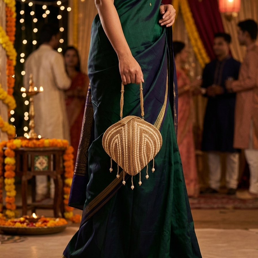 Golden Arc Pearl Potli