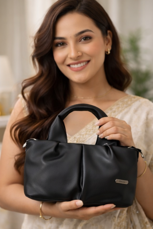 Midnight Black Handbag