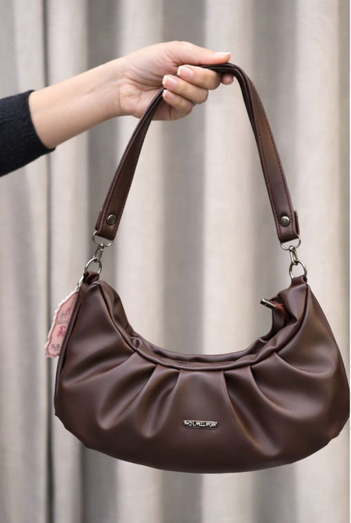 Dark Brown Edge Sling Bag